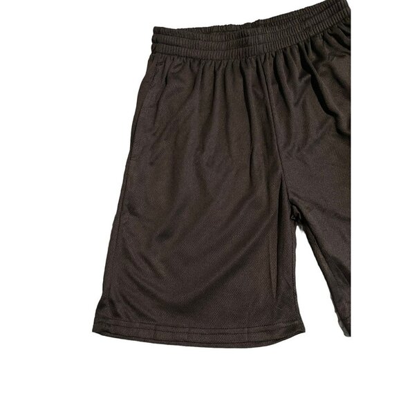 GALAXY Athletic Shorts Youth Medium 10/12 Boys Black Elastic Waist New With Tags - Picture 2 of 7